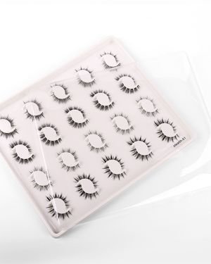 Buying Faux Mink Vegan Invisible Sheer Band Lashes in Mix Styles