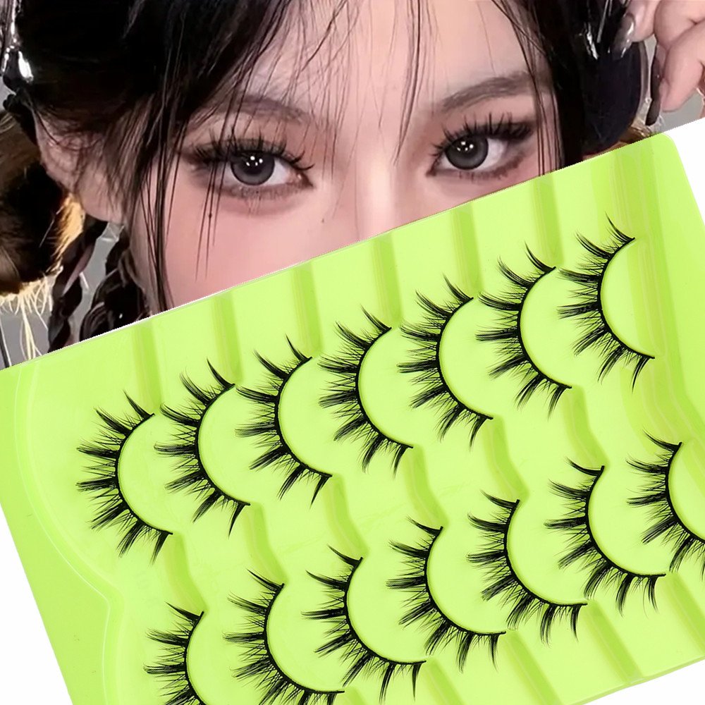 Popular Glued Cat-Eye Butterfly Eye Resuable False Lashes