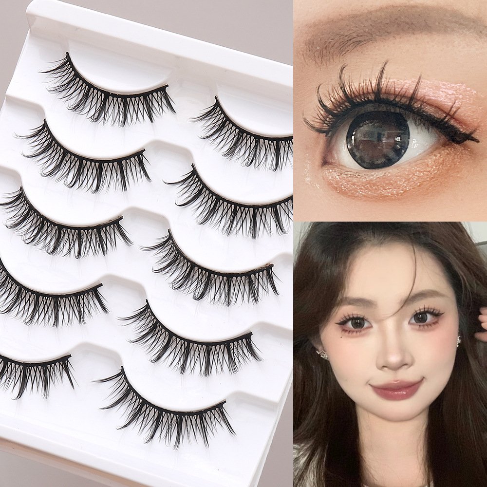Retail Devil Eye Charming Synthetic Fiber Glued Lashes