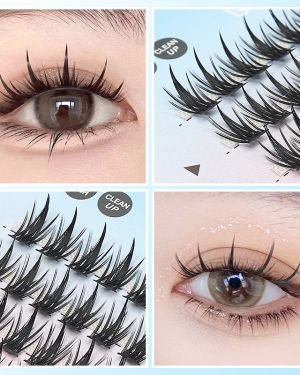 Soft Faux mink Individual Flare Lashes Single Cluster Demon Eyelashes