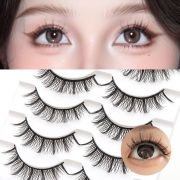 Retail Devil Eye Charming Synthetic Fiber Glued Lashes