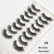 Retail Faux Mink Thick Glued Lashes 8-Pairs Kit