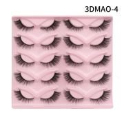 Best Selling One-step Glued Reusable Synthetic Fiber Diagonal Fly Lashes