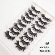 Retail Faux Mink Thick Glued Lashes 8-Pairs Kit