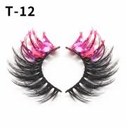 Popular Buying All-day Long Colored Sparkly Glitter Eyelashes