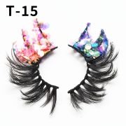Popular Buying All-day Long Colored Sparkly Glitter Eyelashes