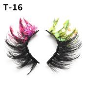 Popular Buying All-day Long Colored Sparkly Glitter Eyelashes