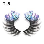 Popular Buying All-day Long Colored Sparkly Glitter Eyelashes