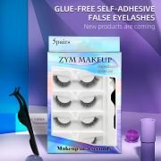 Travel-friendly Daily-use Self-adhesive Lashes for Everyday Wear
