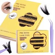 Retailer Daily Chic Thick Natural-looking Individual Flares Eyelashes
