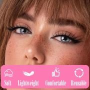 Thick Dramatic style Magnetic Lashes with Curler
