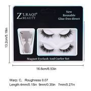 Best Selling Everyday Wear Waterproof Magnetic Lashes with V-shaped Eyelash Curler